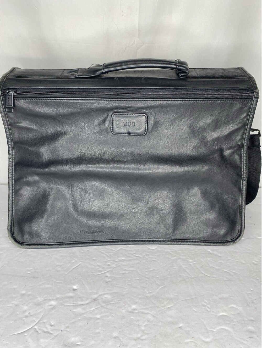 Tumi Alpha Black Leather Expandable Messenger Shoulder Laptop Bag Replace Strap